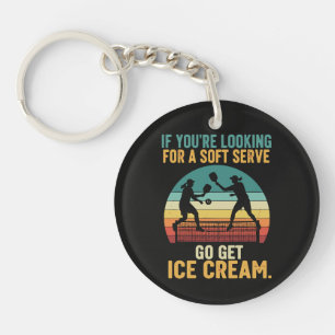 Pickleball for Men Women Key Ring