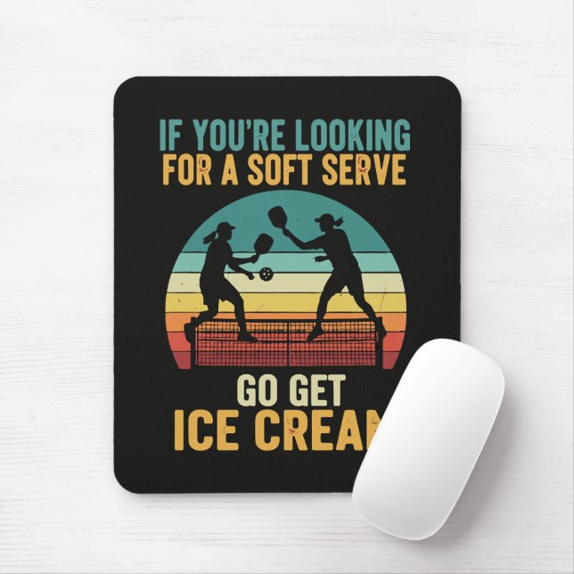 Pickleball for Men Women Mouse Mat (With Mouse)