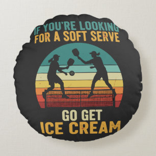 Pickleball for Men Women Round Cushion