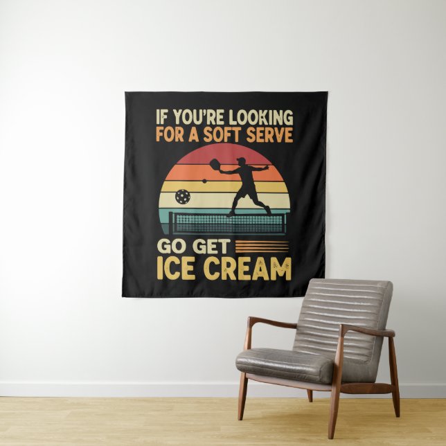 Pickleball for Men Women Tapestry (In Situ)