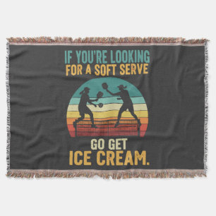 Pickleball for Men Women Throw Blanket
