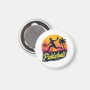 Pickleball Forever Sunset  Magnet