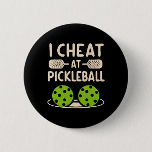 Pickleball Funny 6 Cm Round Badge