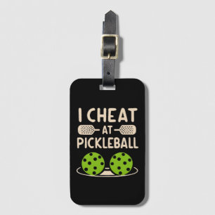 Pickleball Funny Luggage Tag