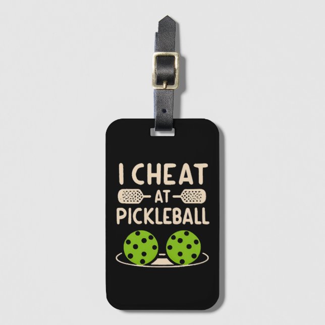 Pickleball Funny Luggage Tag (Front Vertical)