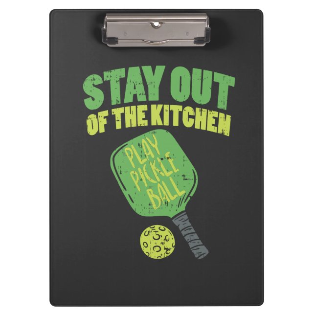 Pickleball Funny Pickleball Gifts Clipboard (Front)