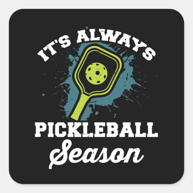 Pickleball Funny Pickleball Gifts Square Sticker (Front)