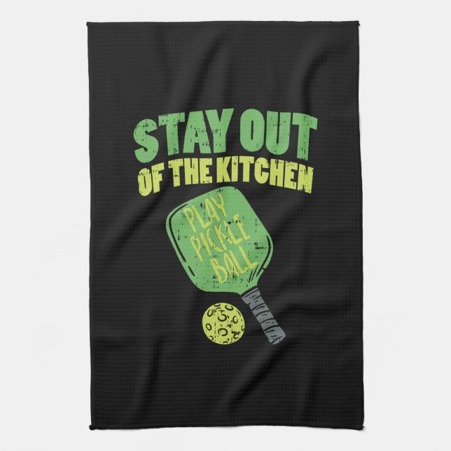 Pickleball Funny Pickleball Gifts Tea Towel (Vertical)