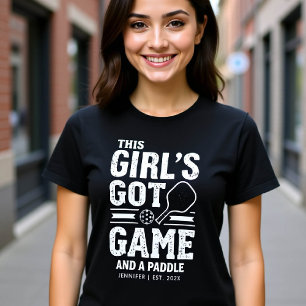 Pickleball Funny Saying Girl Gift Personalized T-Shirt