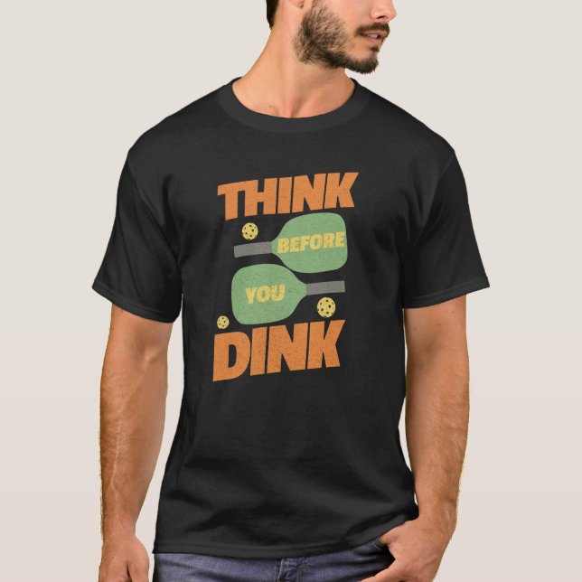 Pickleball Funny Vintage Dink T-Shirt (Front)