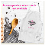 Pickleball Gal Paddles Custom Name Monogram<br><div class="desc">Pickleball Gal certainly deserves an apron that tells the story -- she loves playing and "the good life" makes that statement for her. Her initials / monogram on the paddles and her name on the bottom. Fun and unique. For yourself or makes a wonderful gift. Any design questions, just send...</div>