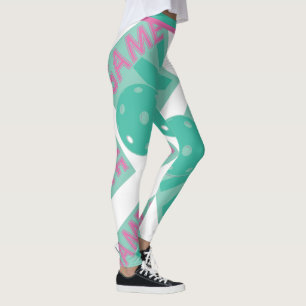 Pickleball Game on - pastel (XL tile size) Leggings