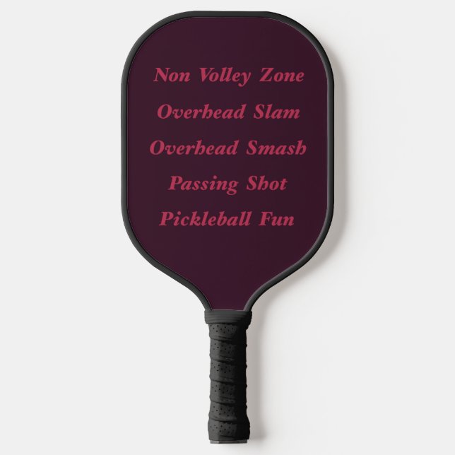 Pickleball Game Phrases Sayings And Words Pickleball Paddle (Front)