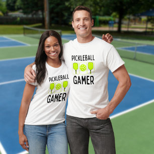Pickleball Gamer Paddles and Ball T-Shirt