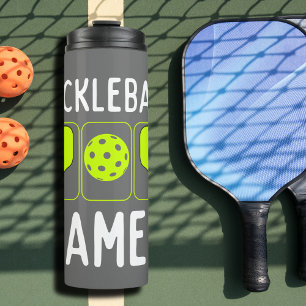 Pickleball Gamer Paddles and Ball Thermal Tumbler