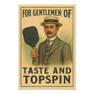 Pickleball Gift For Gentlemen Of Taste And Topspin Photo Print