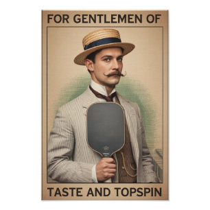 Pickleball Gift For Gentlemen Of Taste And Topspin Photo Print