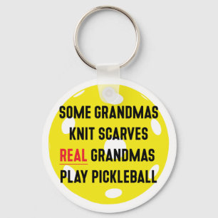 Pickleball gift for Grandmother Key Ring