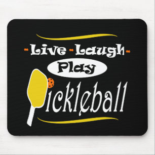 Pickleball Gift Live Laugh Play Pickle Ball Mouse Mat