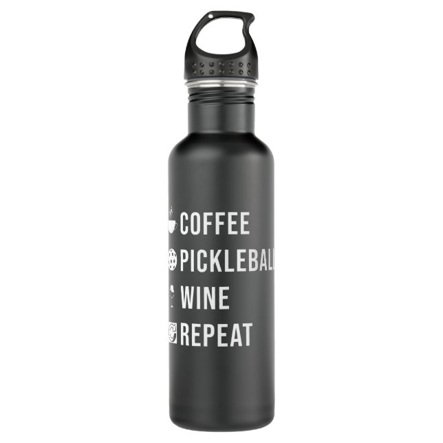 Pickleball Gift Pickleball Repeat 710 Ml Water Bottle (Front)