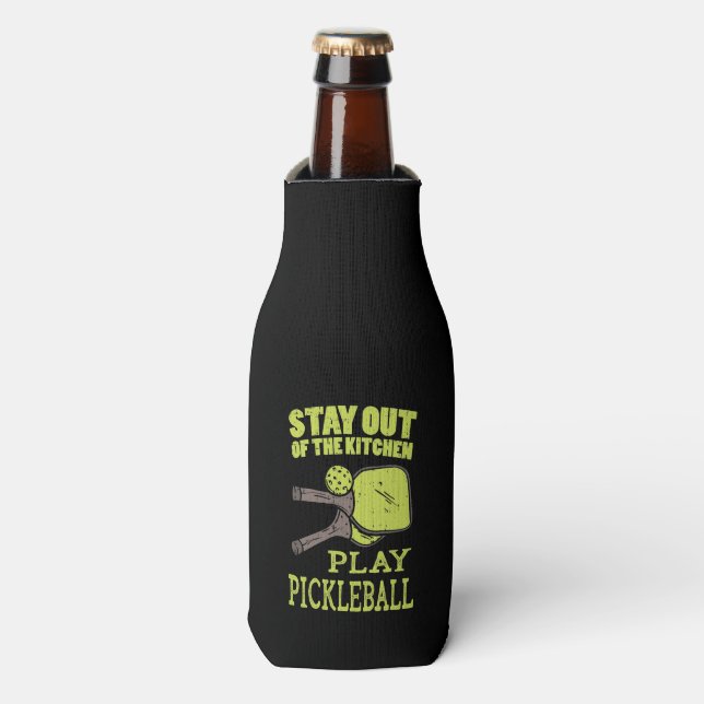 Pickleball Gifts Bottle Cooler (Bottle Front)