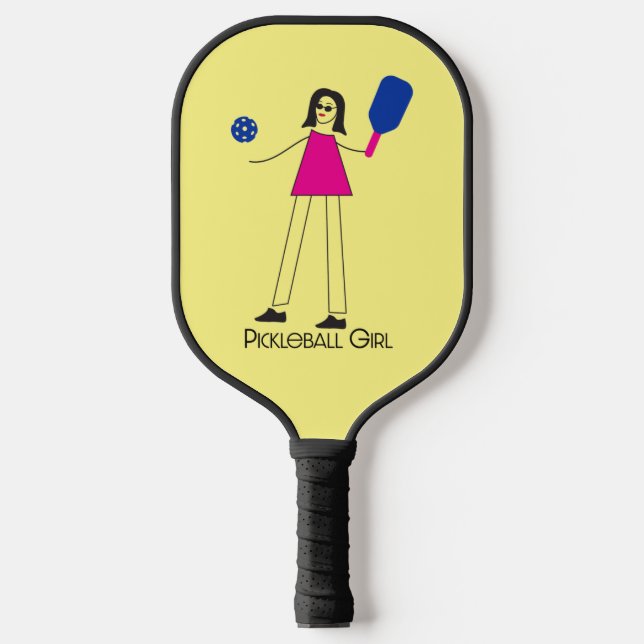 Pickleball Girl Fun Love  Paddle (Front)