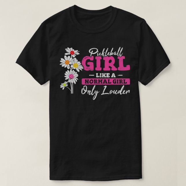 Pickleball Girl Funny Pickleball Player Women Moth T-Shirt (Design Front)