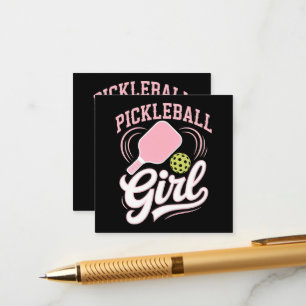 Pickleball Girl Player Enclosure Card