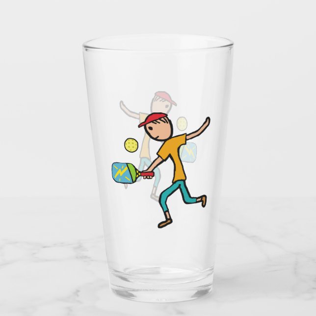 Pickleball Glass (Front)