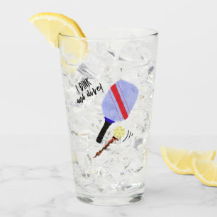 Pickleball glass mug cup