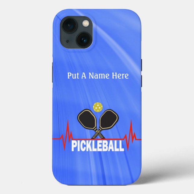 Pickleball Good for the Heart personalise Case-Mate iPhone Case (Back)