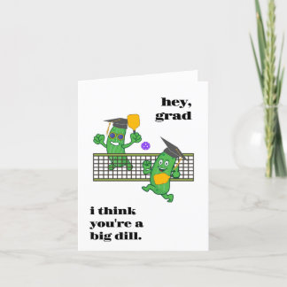 Pickleball Graduation Card