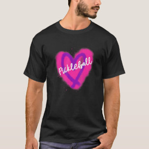 Pickleball Graffiti Street Style Heart T-Shirt