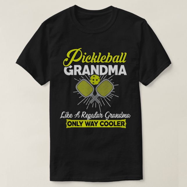 Pickleball Grandma Funny Women Player Pickle Ball  T-Shirt (Design Front)
