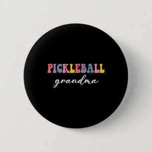 Pickleball Grandma Pickleball Player Stylish Sport 6 Cm Round Badge