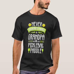 Pickleball Grandpa Dad Paddle Ball Cool For Men T-Shirt