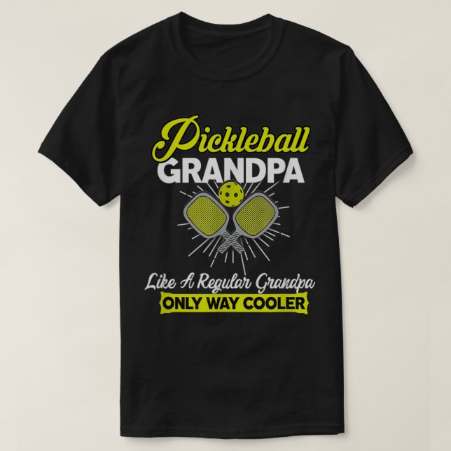 Pickleball Grandpa Funny Men's Player Pickle Ball  T-Shirt (Design Front)