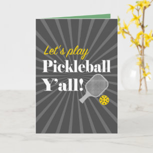 Pickleball Greeting Cards Pickleball Party 