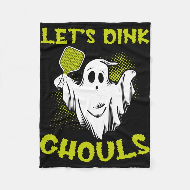 Pickleball Halloween Costume Pickleball Lover Tric Fleece Blanket (Front)