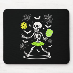 Pickleball Halloween Costume, Spooky Season Skelet Mouse Mat