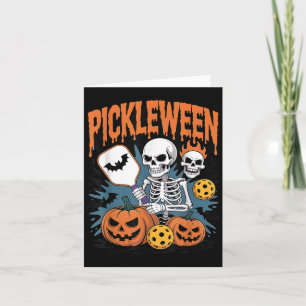 Pickleball Halloween For Men Women  Card