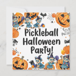 Pickleball Halloween Party Save The Date