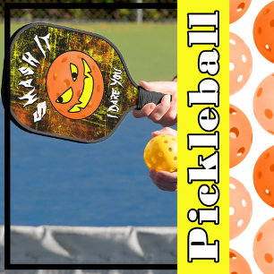 Pickleball Halloween Pumpkin Smash It Pickleball Paddle