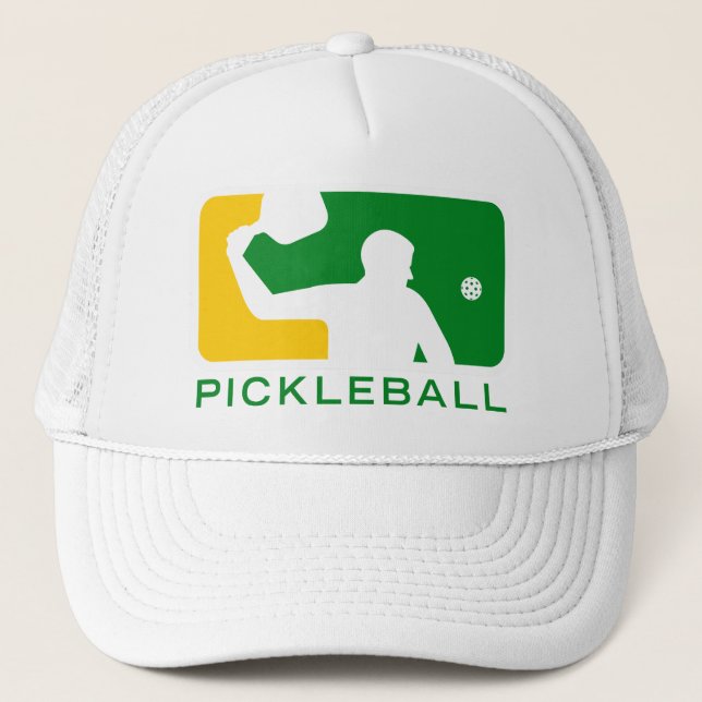 Pickleball Hat: Major League (Green/Yellow) Trucker Hat (Front)