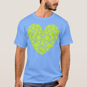 Pickleball Heart Green T-Shirt