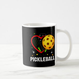 Pickleball heart love pickle ball player sport coffee mug