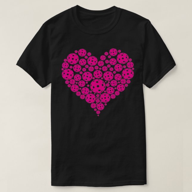 Pickleball Heart Pickleball Game Marker Players  T-Shirt (Design Front)