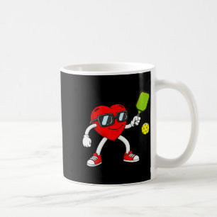 Pickleball heart valentine day cute love coffee mug