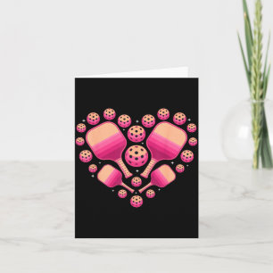Pickleball heart valentine funny pickleball lover card