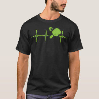 Pickleball Heartbeat Funny Pickle Ball Sports Men T-Shirt